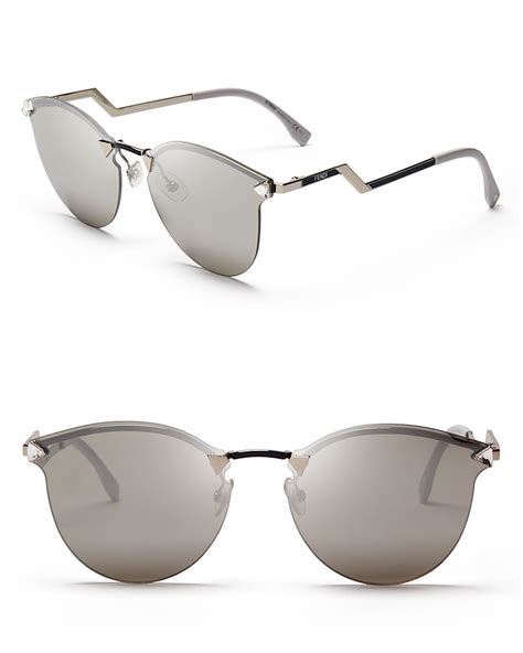 fendi rimless mirrored sunglasses|Fendi Sunglasses .